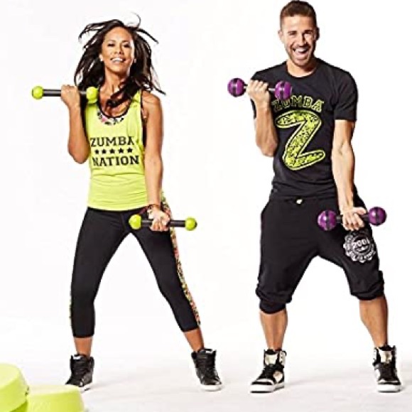 Zumba Exhilarate Toning Sticks-Shake Weights 1 Lb, 1 Pair NIB - Picture 12 of 12